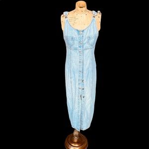 Miss Juli Denim Button Up Dress